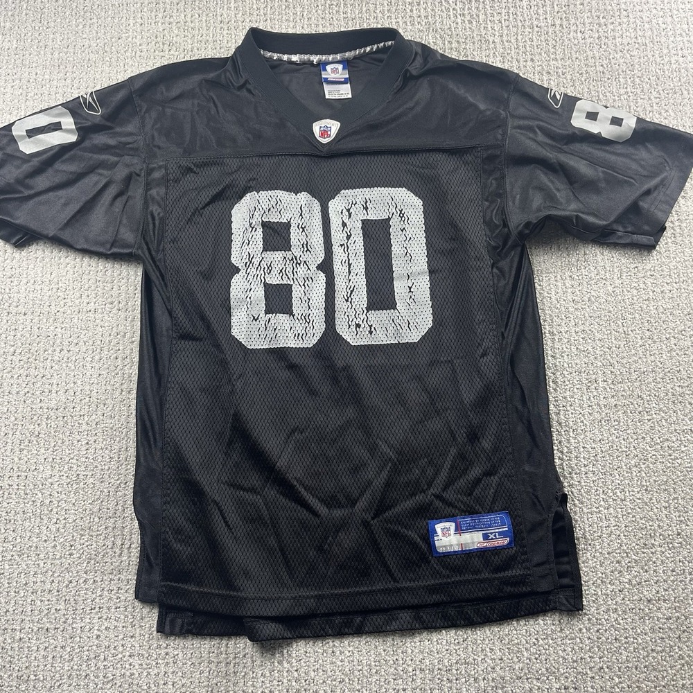 Vintage Reebok Jerry Rice #80 Oakland Raiders NFL Football Jersey Boys Youth XL‎